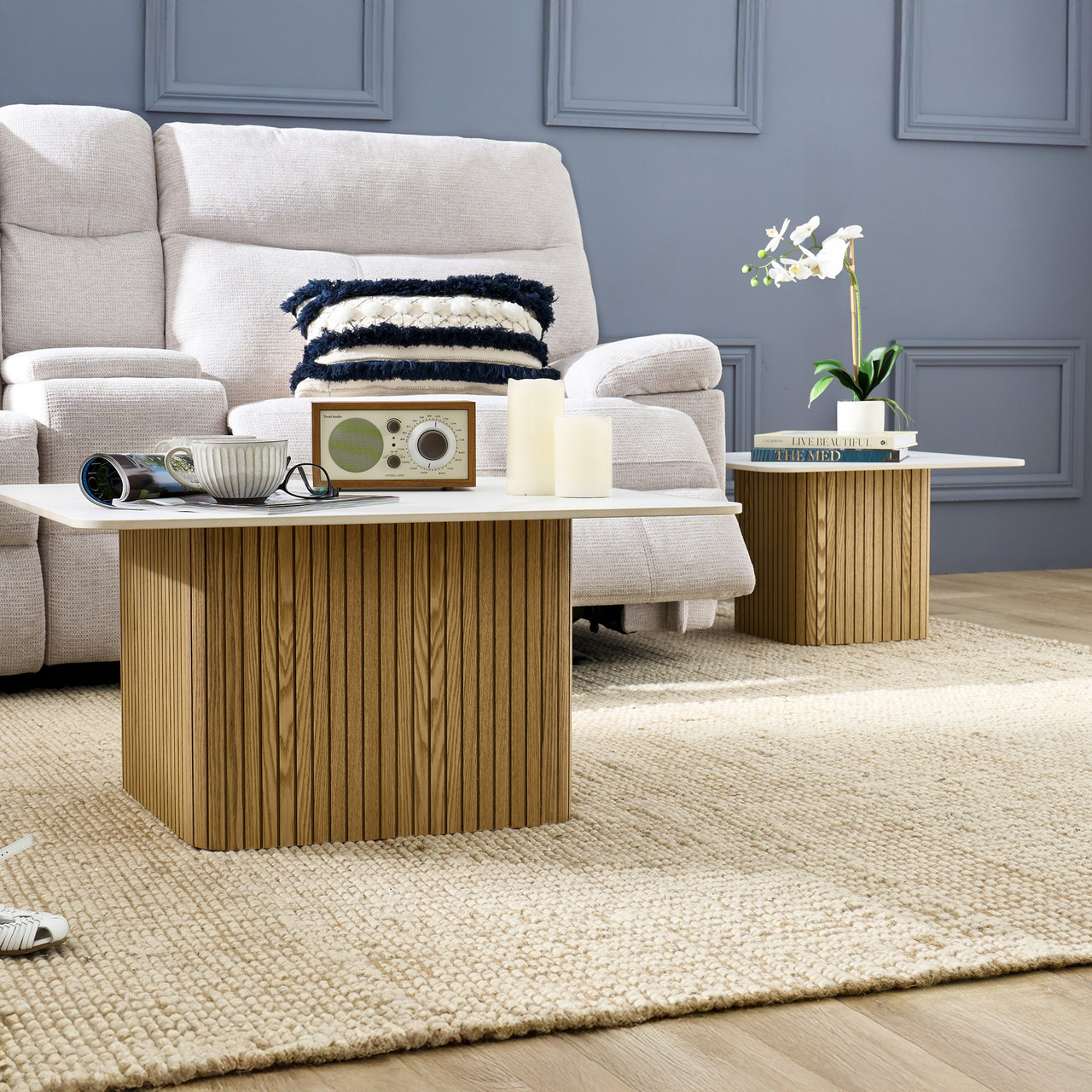 Crema set of 2 coffee and side tables