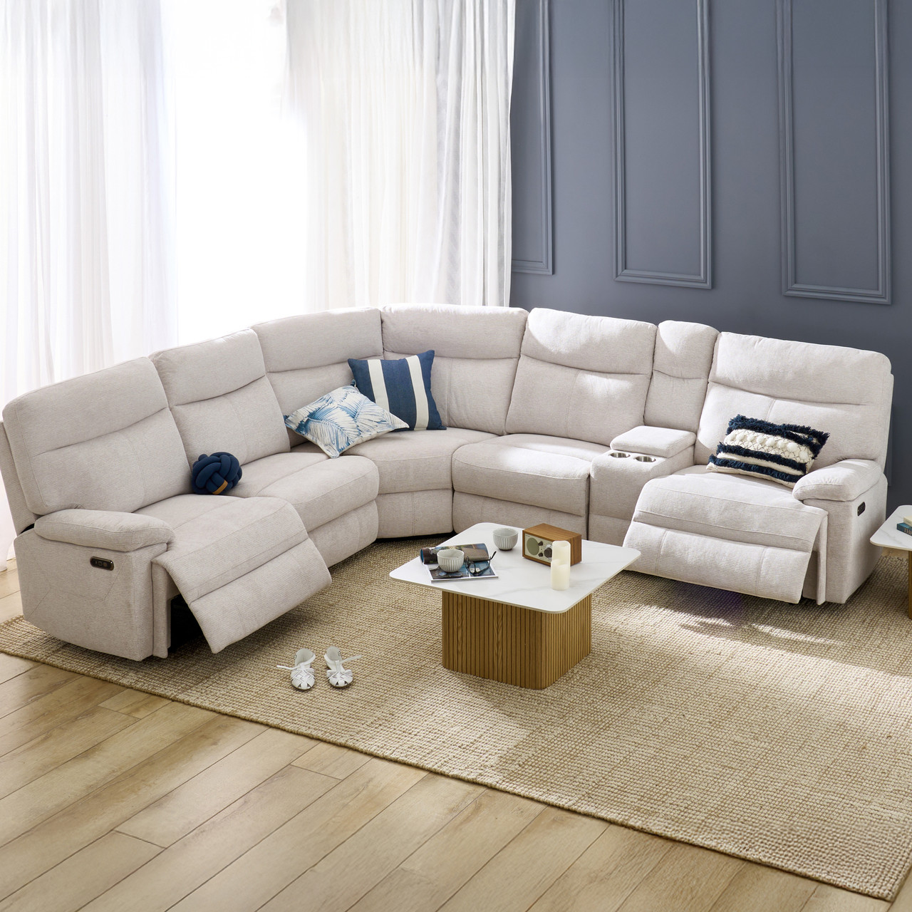 Evan 6 seat corner lounge