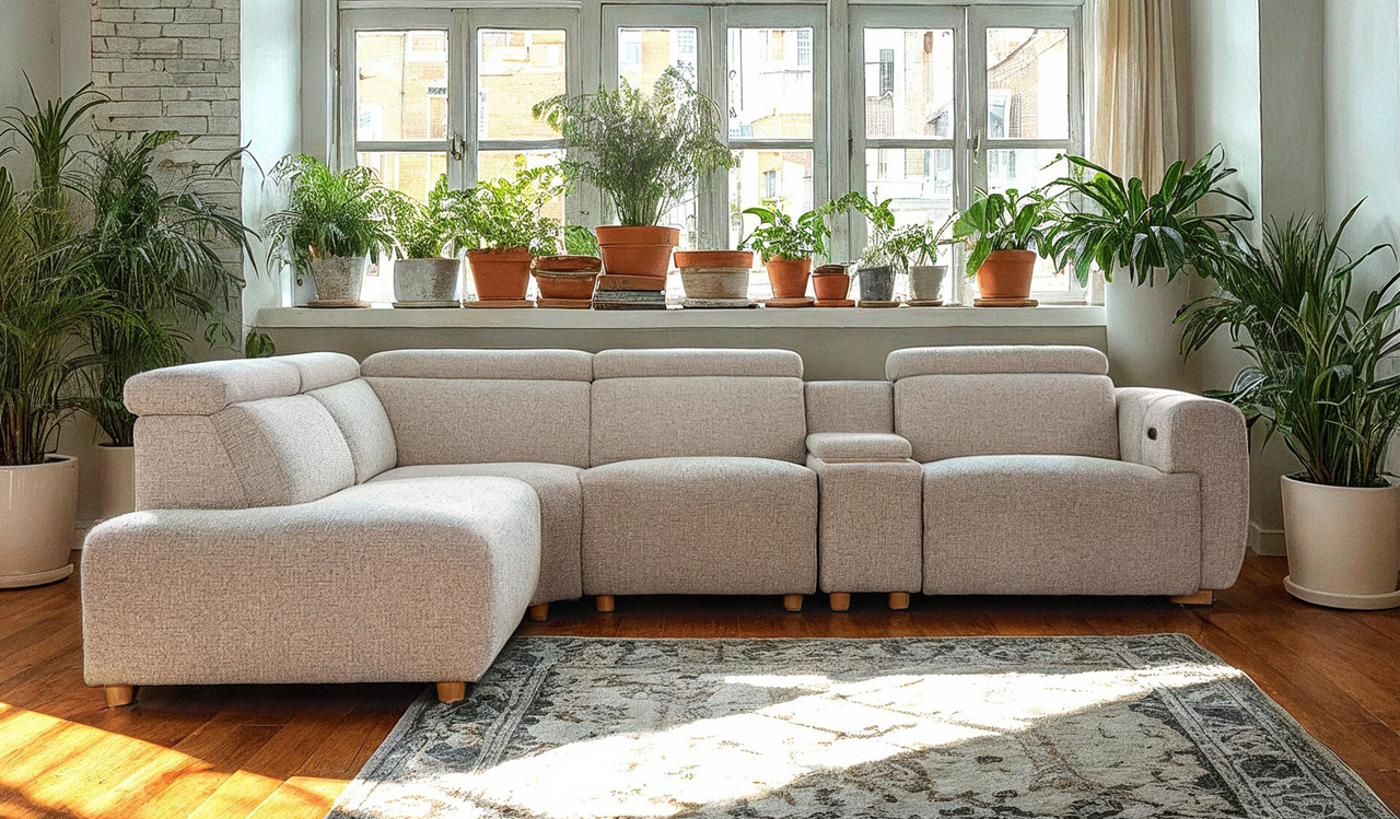 Davis 5 seat chaise recliner lounge