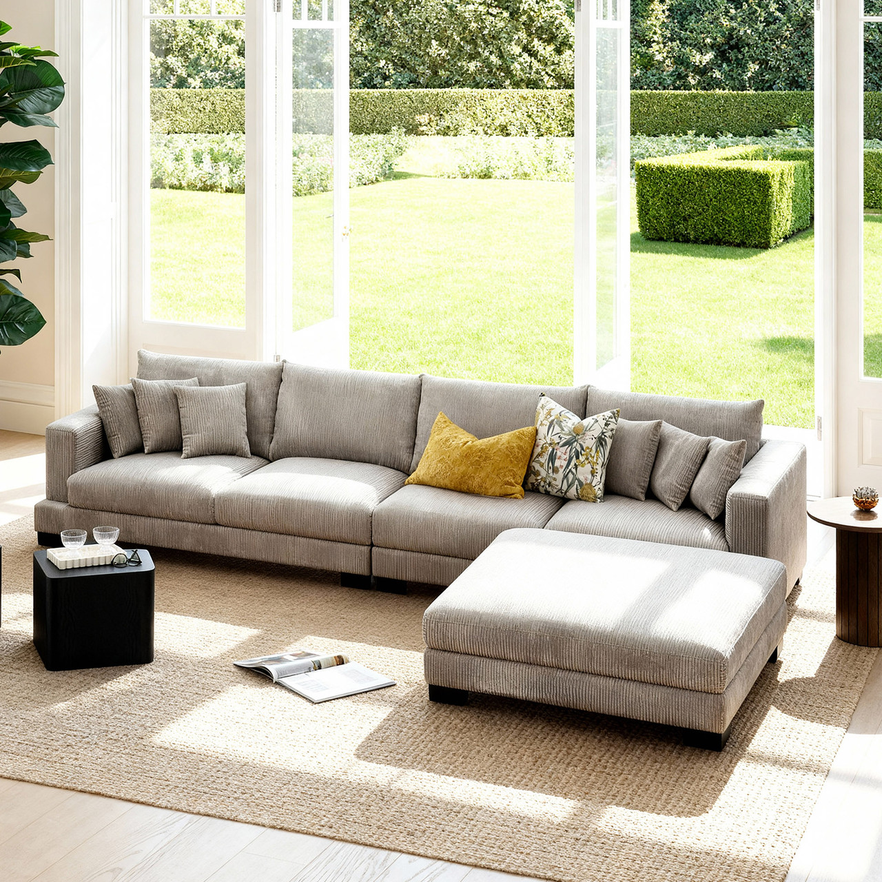 Harley 4 seat sofa + ottoman