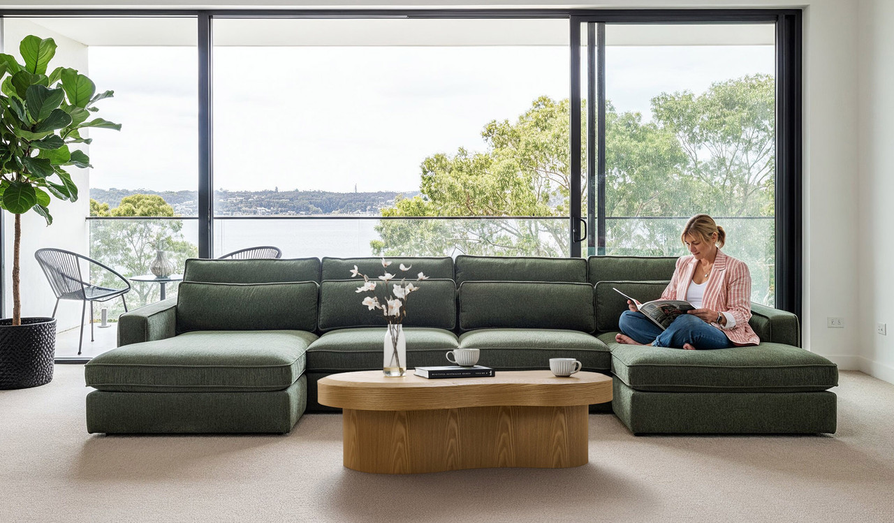 Byron 4 seat dual chaise lounge