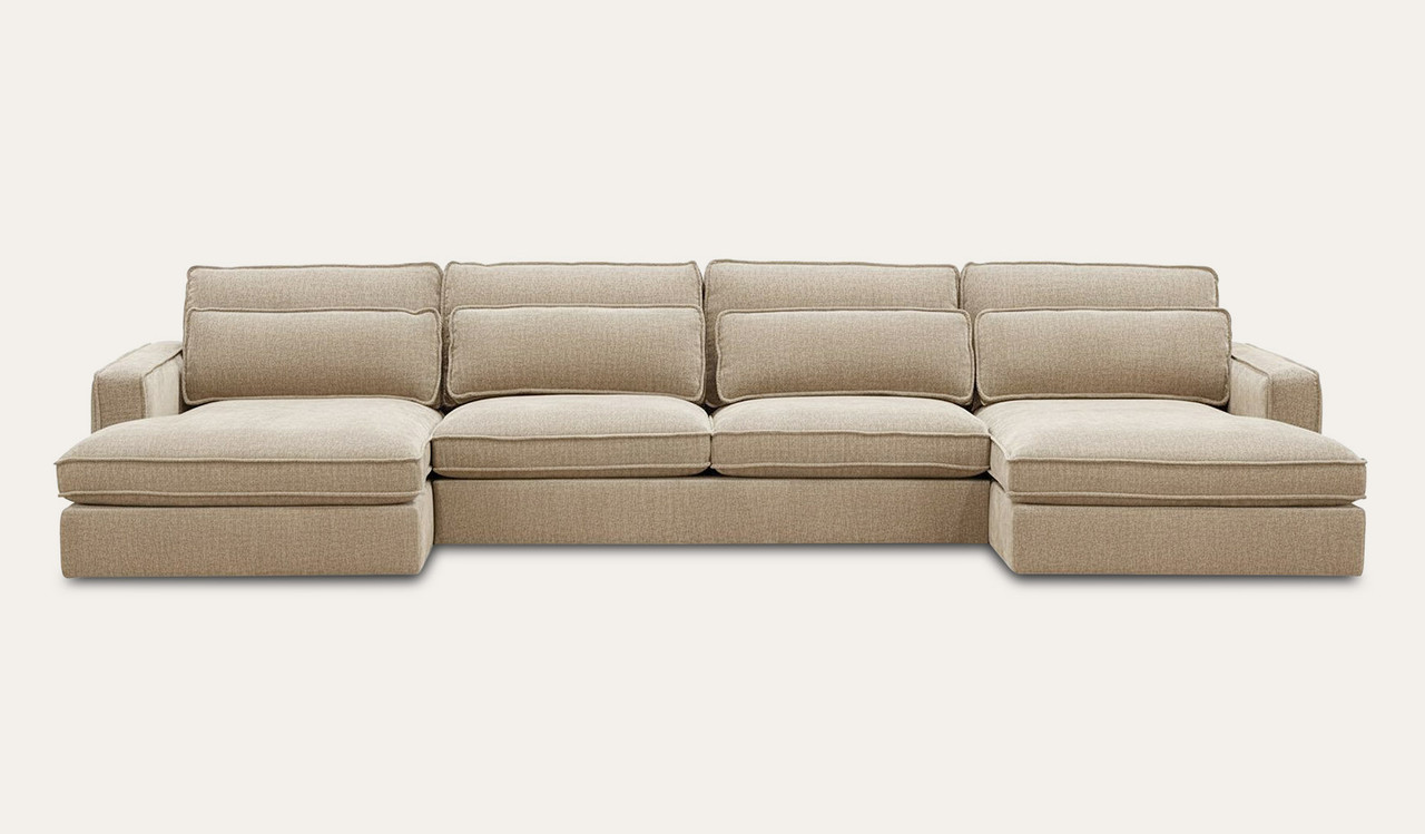 Byron 4 seat dual chaise lounge