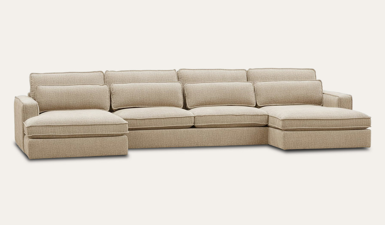 Byron 4 seat dual chaise lounge