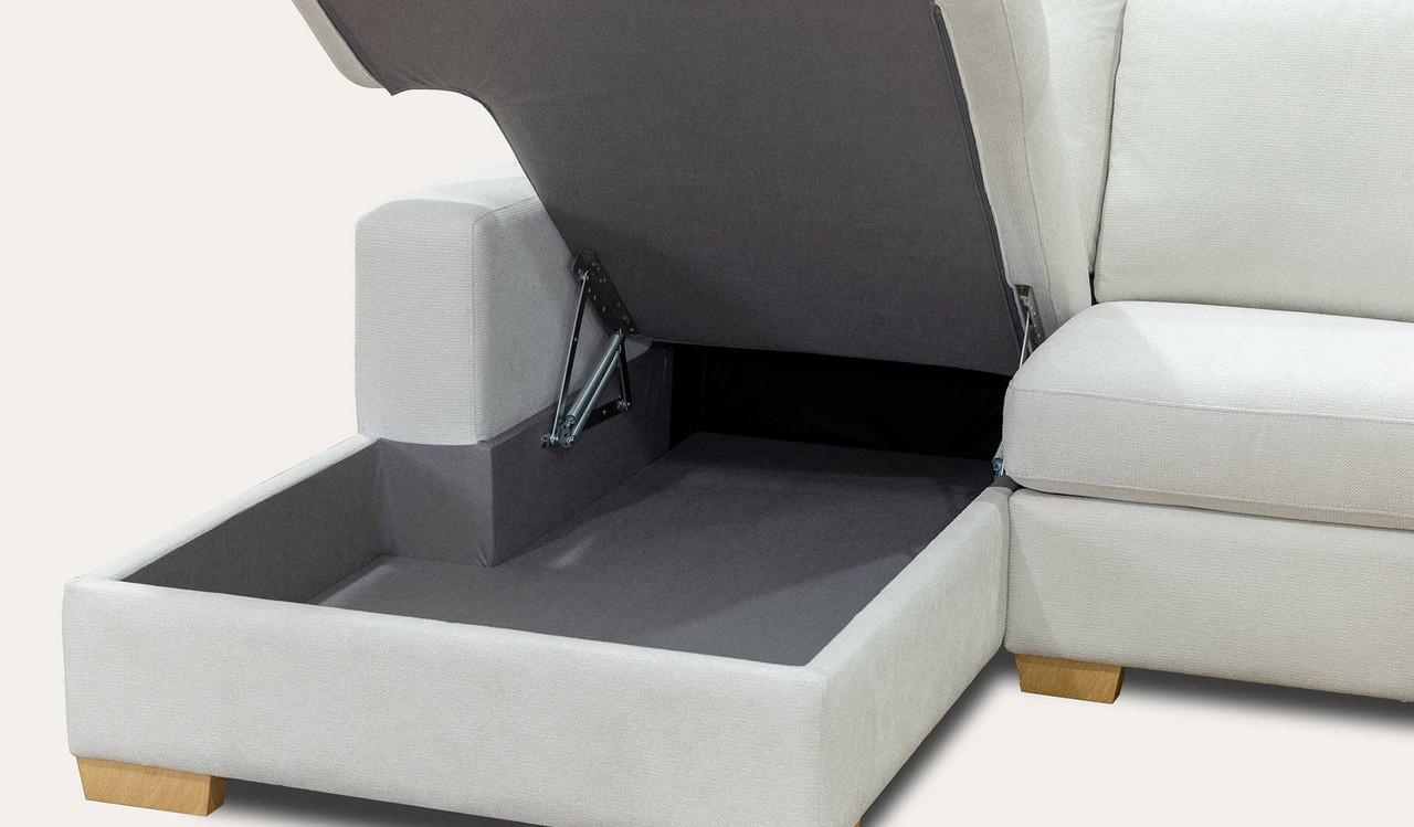 Jackson chaise lounge with storage + sofa bed