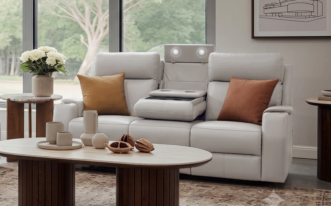 Langford leather 3 seat recliner