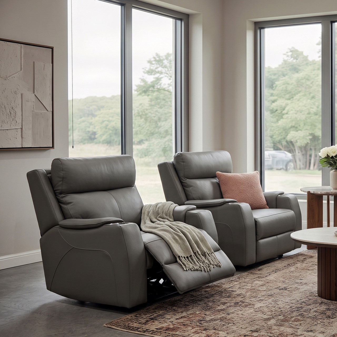 Langford leather recliner