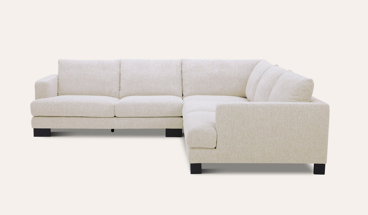 Alphard 6 seat corner lounge in linen