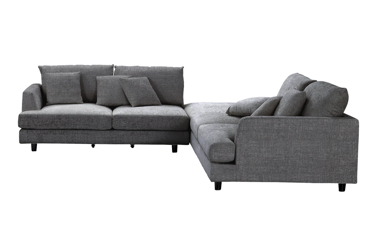 Quattro 4 Seat Sofa + Ottoman - Mornington Licorice