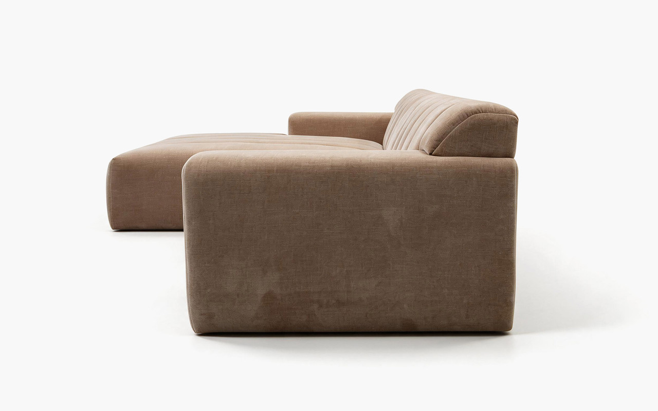 Dune 3 Seat LHF Chaise Lounge - Arden Clay Rose
