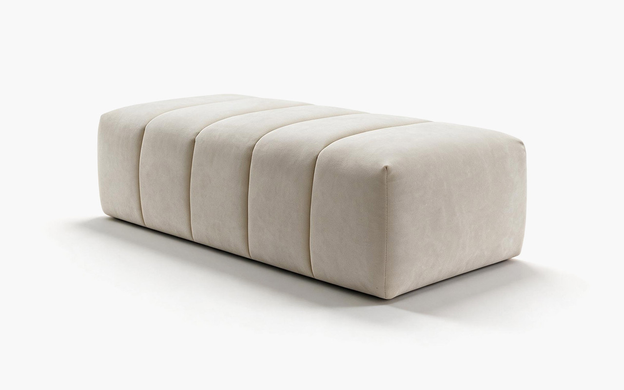 Dune Ottoman - Arden Ecru