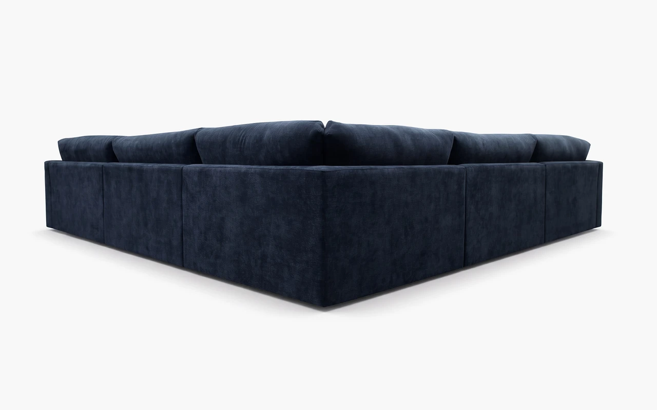Hudson Corner Lounge - Lennox Indigo