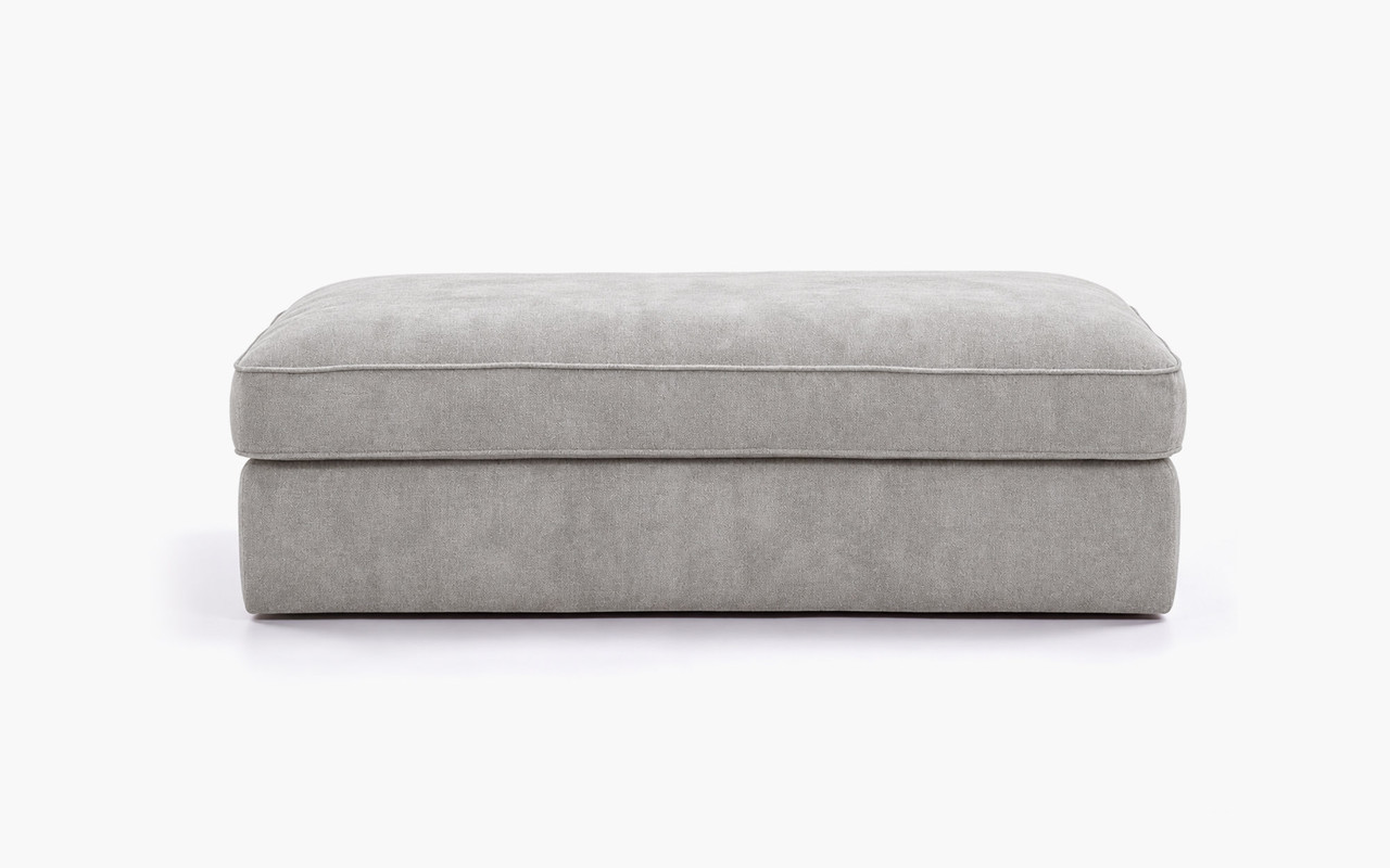 Hudson Ottoman - Lennox Pebble