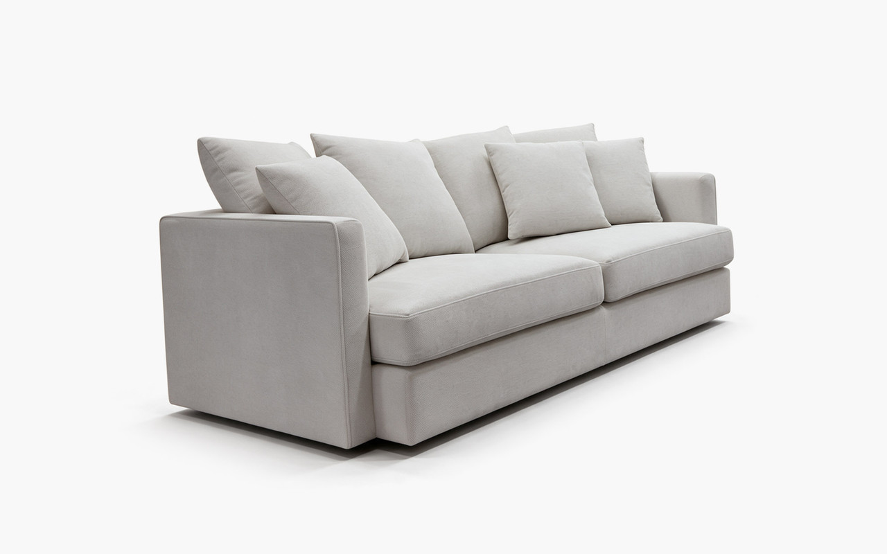 Mercer 2 Seat Sofa - Haven Natural with Multiple Back Cushions