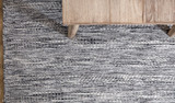 Artisan Linear zebra wool rug