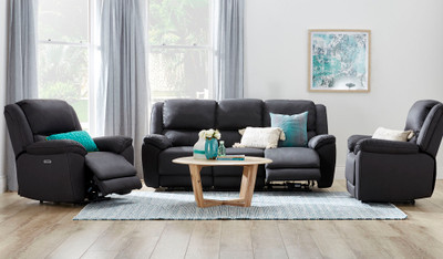 Juno 3 pce electric recliner suite