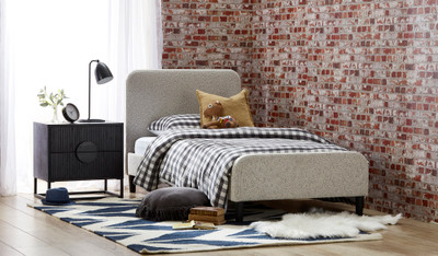 Coby bouclé single bed