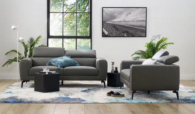 Jean leather 3 + 2 seat sofa suite