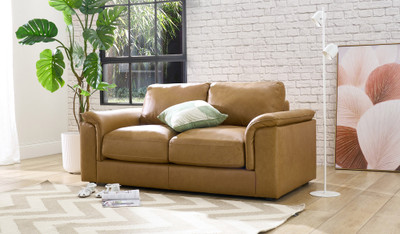 Connor leather 2 seat sofa