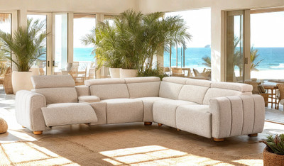 Davis 6 pce corner recliner lounge