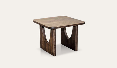 Alira ash timber lamp table with organic form and natural texture, crafted from solid ash timber and ash veneer for modern living spaces.