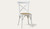 Ibiza white dining chair