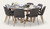 Kennedy round dining suite with Alice chairs