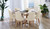 Kennedy round dining suite with Alpine chairs
