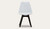 Vibe dining chair with black leg