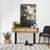 Eden hall table in sustainable Australian messmate timber with sleek modern edges and black detailing, contemporary timber console table