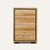Eden tallboy in sustainable Australian messmate timber with sleek modern edges and black detailing, contemporary timber bedroom storage