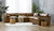Brompton leather modular corner lounge