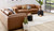 Paloma leather 3.5 seat sofa