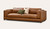 Paloma leather 3.5 seat sofa