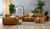 Loft leather 3 + 2 seat sofa suite