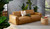 Loft leather 3 seat sofa