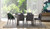 Chevron dining suite with Milos chairs