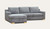 Jackson chaise lounge with storage + sofa bed