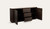 Armano buffet in rich dark oak with ceramic top and panelled design, contemporary timber storage cabinet