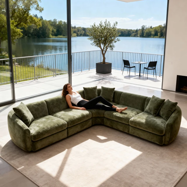 Bellevue 6 Seat Corner Lounge | Focus On Furniture