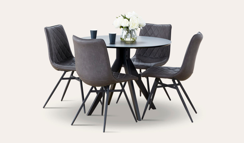 Zaria dining suite with Husk chairs