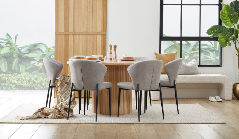 round table with curved chairs