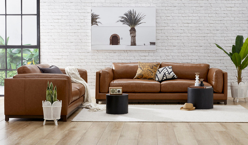 Paloma leather 3.5 + 3 seat sofa suite