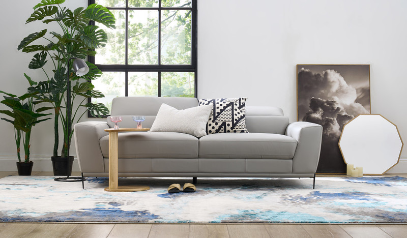 Levi leather 3 seat sofa