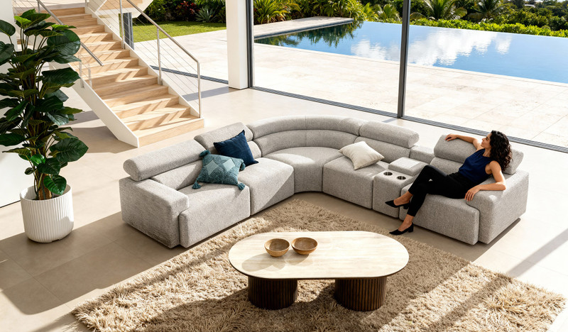 Joanie 6 seat corner lounge