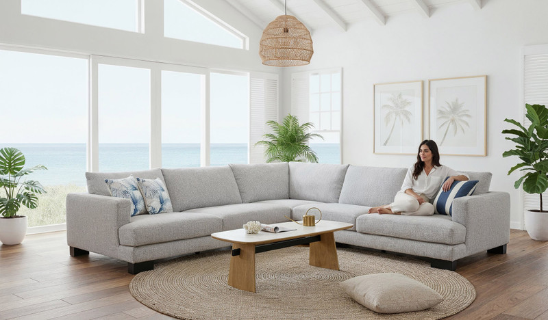 Alphard 6 seat corner lounge