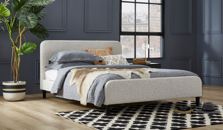 Coby bouclé bed