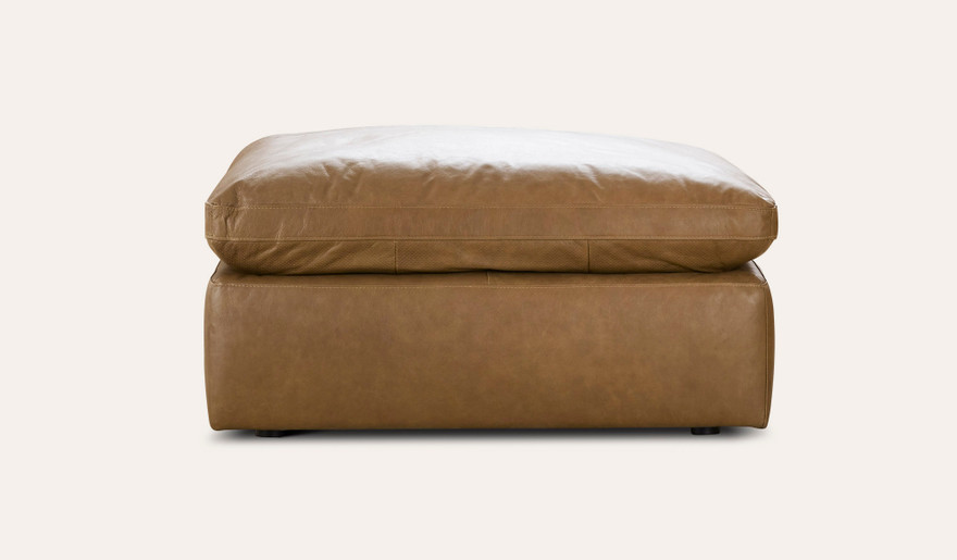 Brompton leather ottoman