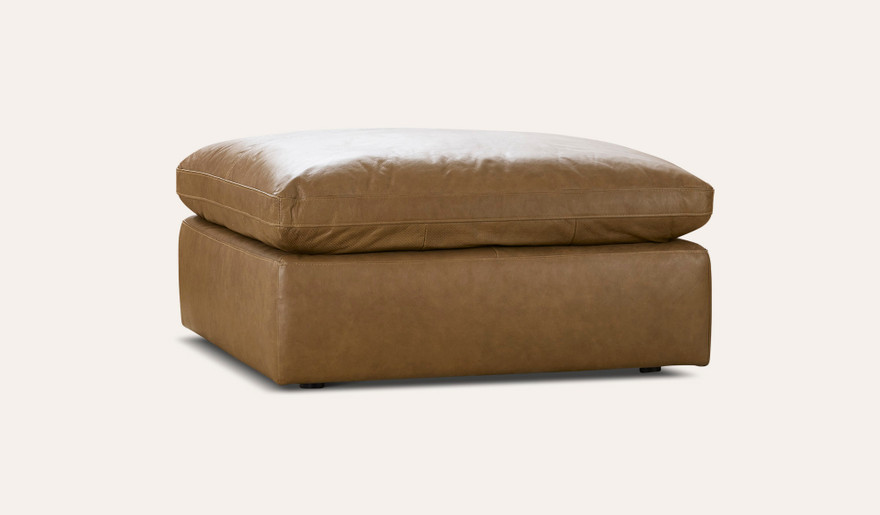 Brompton leather ottoman