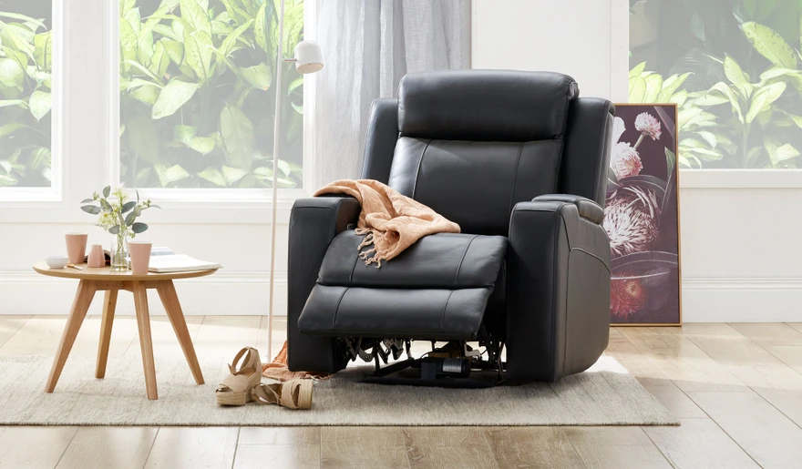 Belford leather recliner