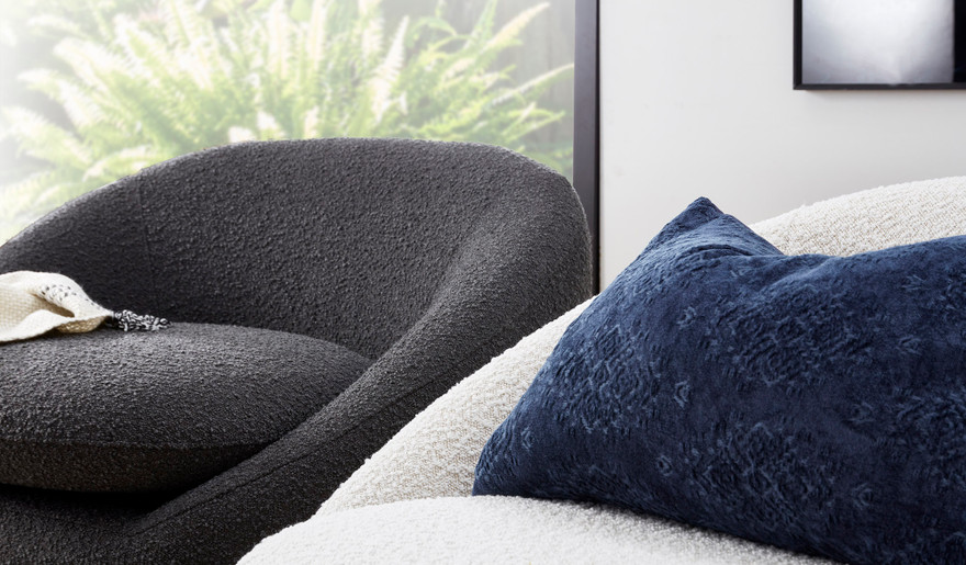 Riley bouclé armchair